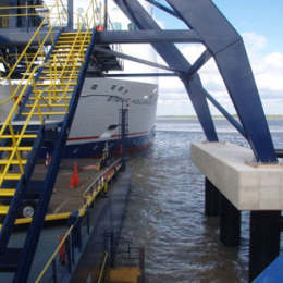Harwich Berth 2 Steel frame